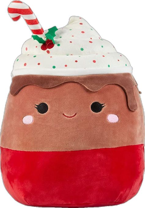 Rare Squishmallows Official Kellytoy Plush 14" Squishmallow Plush | Sivi The Christmas Holiday Hot Cocoa Chocolate– Ultrasoft Stuffed Animal Toy Soft Squishy Plush Toy Pillow Pals, Holiday Chocolate, Christmas Hot Chocolate, Cocoa Chocolate, Hot Coco, Gingerbread Girl, Teddy Bear Stuffed Animal, Pet Holiday, Christmas Chocolate