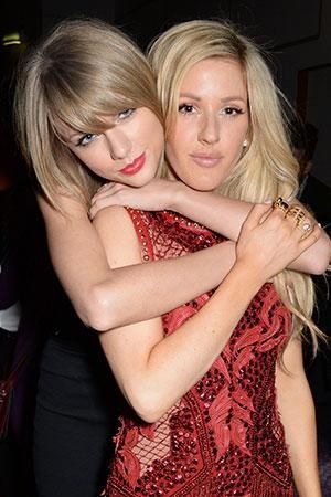 Ellie Goulding is to blame for the Taylor Swift Calvin Harris match up! Taylor Swift And Calvin, Taylor Swift Vma, Taylor Swift Boyfriends, Calvin Harris, Ellie Goulding, Brit Awards, Long Bangs, Hereford, Taylor Swift 13