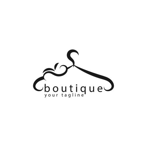 Logos, Closet Logo Design, Boutique Logo Design Clothing, Clothes Design Logo, Logo Design Ideas Fashion Clothing, Logo Ideas For Clothing Brand, Dress Shop Logo, Boutique Logo Ideas, Logo For Clothing Business