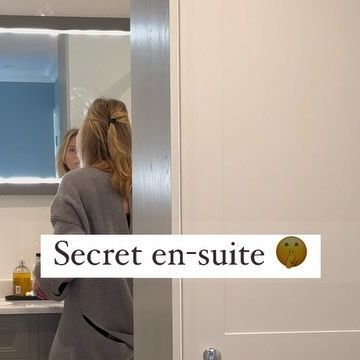 𝗟𝗶𝘇𝘇𝘆 Williams | contemporary Interiors | DIY | Renovation on Instagram: "Take a peek at our bedrooms secret surprise 🤫 Love a secret door and I really wanted to incorporate one here. Our en-suite was the perfect opportunity tucked away behind our dressing area. What’s one of your favourite home features? 🏷️ secret door, secretdoor, hidden door, hidden bathroom #hiddenstorage #storage #hiddenbathroom #secretdoor #hiddenstoragesolutions #secretbathroom" Hidden Bath, Hidden Bathroom, Brown Living Room Decor, Home Features, Secret Door, Dressing Area, Hidden Door, Bathroom Toilets, Contemporary Interiors