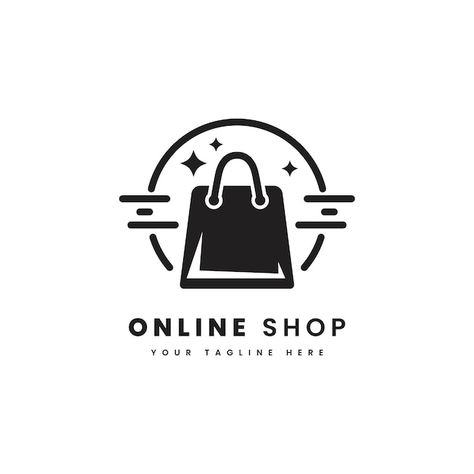 Vector online shop logo with minimalist ... | Premium Vector #Freepik #vector #marketplace #ecommerce #procurement #online-store Logos, Logo For Online Shop, Online Shop Logo, Cargo Logo, Logo Smart, Logo Online Shop, Shopping Online Logo, Video Mockup, Marketing Logo