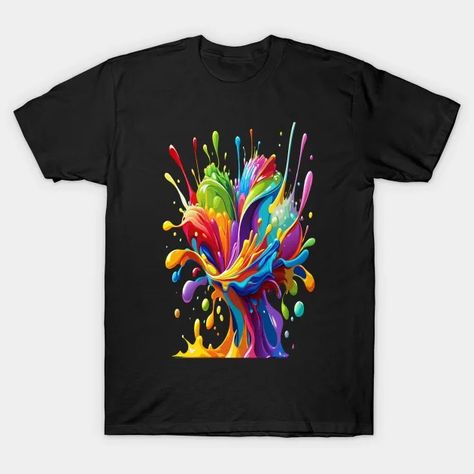 Acrylic Splashes Symphony - Acrylic Painting - T-Shirt | TeePublic Abstract Minimalist, Acrylic Painting, T Shirt