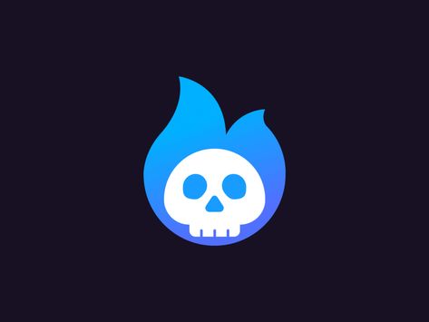 Skull Game, Logo Motion, Fire Animation, Contrast Art, Halloween Logo, Animation Logo, Fire Logo, Gif Art, Motion Logo