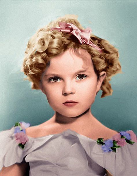 The Little Colonel colored portrait Annie Jr, Shirley Temple Black, Child Star, Goldie Hawn, Hollywood Icons, Actrices Hollywood, Child Actresses, Hollywood Legends, Shirley Temple