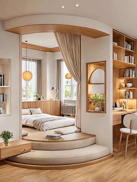 Hiasan Bilik Tidur, Interior Design Your Home, Small Room Design, Dream House Rooms, Bedroom Furniture Design, Room Design Bedroom, Room Makeover Bedroom, Dream House Interior, Dream Rooms