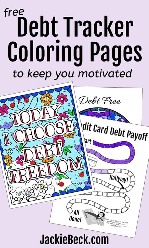 Looking for debt payoff coloring pages and debt tracker printables? There are some great FREE ones right here! Debt Payoff Tracker Printable Free, Debt Pay Off Tracker Free Printable, Debt Payoff Printables Coloring, Color In Debt Tracker, Printable Debt Payoff Tracker, Bullet Journal Debt Tracker, Credit Card Debt Payoff, Budget Planner Free, Debt Payoff Printables