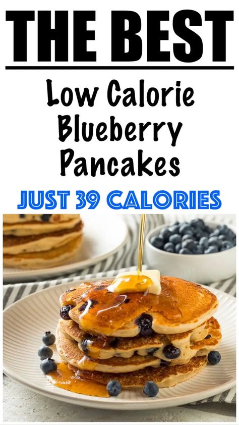 Low Cal Quick Breakfast, Blueberry Oat Pancakes Healthy, Low Carb Low Calorie Pancakes, Low Carb Blueberry Pancakes, Low Calorie Carbs, Low Calorie Blueberry Pancakes, Healthy Low Cal Pancakes, Low Calorie Oat Pancakes, Super Low Calorie Breakfast