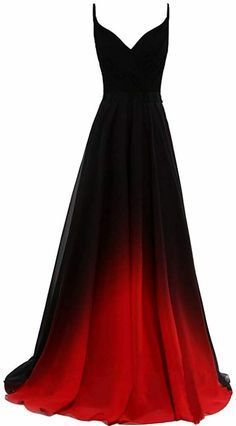 Black And Red Ombre Dress, Red Or Black Prom Dresses, Prom Dresses In Red, Prom Dresses Red And Black, Black And Red Dress Outfit, Black And Red Prom Dresses, Red And Black Dress Formal, Black And Red Dress Formal, Goth Bridesmaid Dresses