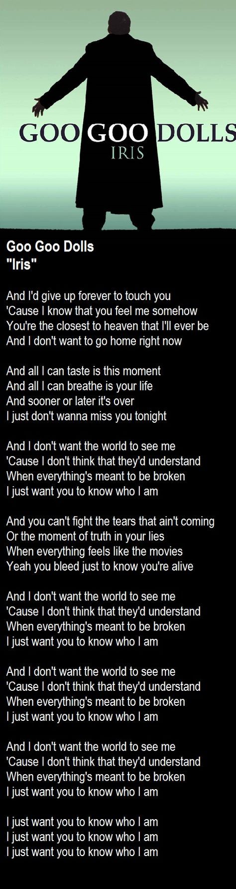 Go Go Dolls, Iris Goo Goo Dolls, Goo Goo Dolls, Taylor Swift Lyrics, Touching You, This Moment, Tangled, Song Lyrics, Music Video