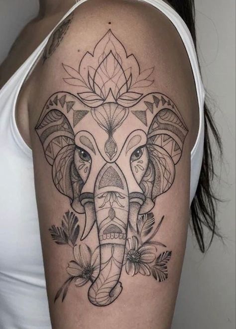 Elephants Tattoo, Tato Mandala, Elephant Tattoo Design, Forarm Tattoos, Hip Tattoos Women, Inspiration Tattoos, Leg Tattoos Women, Dope Tattoos For Women, Mandala Tattoo Design