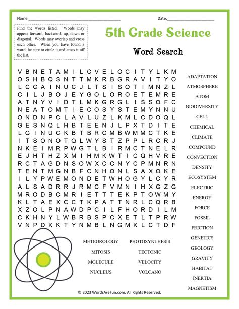 5th Grade Homeschool Ideas, 5 Grade Worksheets, 5th Grade Worksheets Free Printable, Homeschool 5th Grade, 3rd Grade Science Worksheets, 5th Grade Science Worksheets, 5th Grade Homeschool, Math Word Search, Homeschooling Worksheets