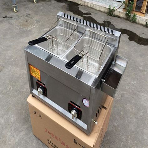 2016 Hot sale gas heating fryer commercial fried chicken potato frying machine  two baskets deep fryer  ZF Outdoor Deep Fryer, Turkey Deep Fryer, Outdoor Fryer, Home Command Center, Electric Deep Fryer, Deep Fryers, Chicken Potato, Interior Design Sketches, Deep Frying