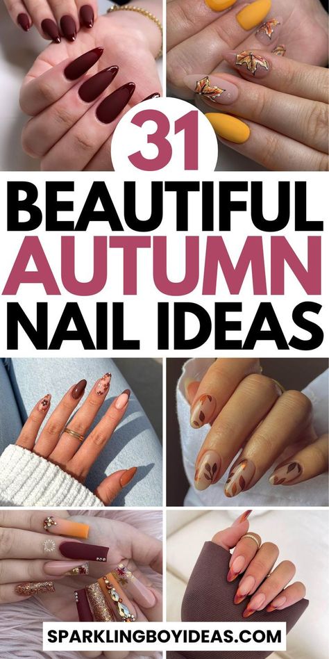 30 Pinterest Nails Art Ideas You Will Like ❤  #weddingforward #wedding #bride #pinterestnails #weddingnails #FallNails #Nails #OldMoneyNails #ClassyNailDesign #ElegantNailIdeas  #NudeNails #ShortAlmondNails  #nailart #manicure #gelnails  #beauty #nail #nailsart #naildesign  #acrylicnails #nailsonfleek  #naildesigns  #nailstyle #nailinspo #nailpolish  #longnails  #nailsacrylic #nails2024 #nailsdesign #nailsideas #nailsinspiration #nailsforsummer #nailssummer2024 #nailsshort  #nailspink Cute Autumn Nails, Gold Accent Nail, Pumpkin Spice Nails, Deep Red Nails, August Nails, Nails Art Ideas, Maroon Nails, Short Almond Nails, September Nails