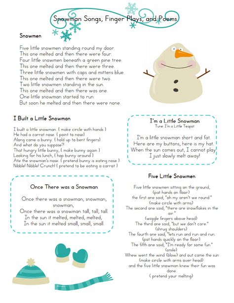 Snowman Songs Fingerplays.pdf Snowman Fingerplays Songs, Snowflake Songs For Toddlers, Daycare Songs, Library Songs, Snowflake Ideas, January Lesson Plans, Snowman Songs, Toddler Songs, Preschool Poems