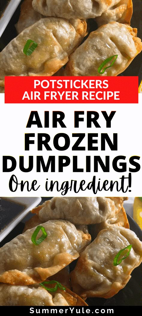 Air Fryer Frozen Wontons, Cooking Potstickers From Frozen, Cooking Dumplings From Frozen, Air Fry Frozen Potstickers, Airfry Potstickers, Ramen And Potstickers, Air Fry Pot Stickers, Air Fryer Frozen Potstickers, Air Fried Dumplings