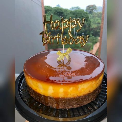 Flan, Happy Birthday, Pastel, Cake, Birthday