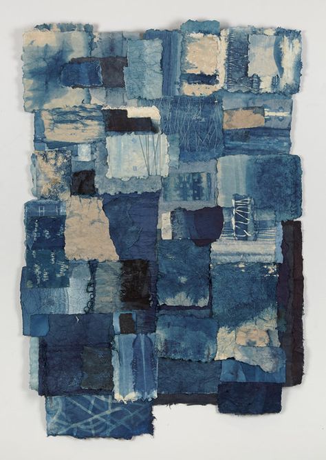 Jennifer Davies Paper Art Ideas, Handmade Paper Art, Textiles Projects, Denim Art, Ideas Handmade, Collage Art Mixed Media, A Level Art, Piece Of Art, Paper Collage