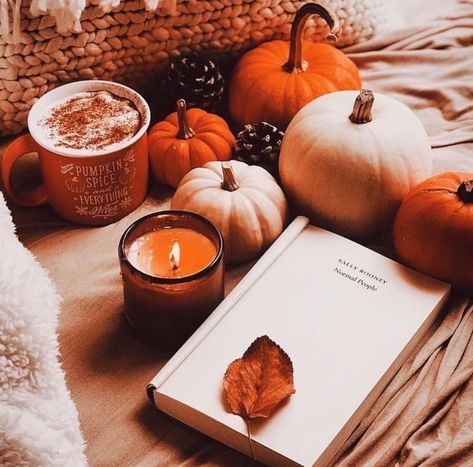 Pumpkins And Candles, Fall Mood Board, Cute Fall Wallpaper, Fall Background, Happy October, October 1st, Aesthetic Coffee, Fall Feels, Autumn Coffee