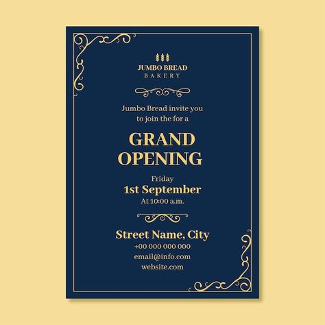 Shop Invitation Card Design, Shop Opening Invitation Card, Opening Invitation, Ads Design, Banner Ads Design, Beautiful House Plans, Street Names, Invitation Card Design, Banner Ads