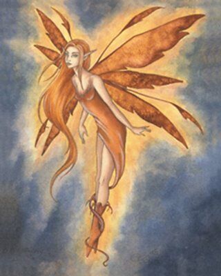 Fire Fairy Drawing, Fire Fairy Tattoo, Fire Fairy Art, 3 Fairies, Amy Brown Art, Amy Brown Fairies, Fire Fairy, Faery Art, Fairy Paintings