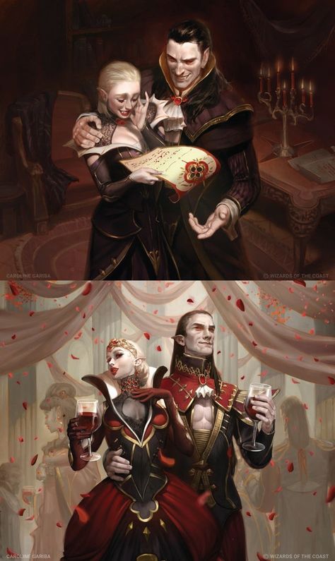 Couple Costumes Aesthetic, Vampire Couple Art, Vampire Couple Costumes, Vampire Couple, Romantic Vampire, Couple Costumes, Mtg Art, Couple Pose, Vampire Art