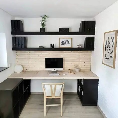 45+ Home Office Ideas That Will Inspire Productivity - HubPages Camera Ikea, Small Home Offices, Ikea Home, Craft Room Office, Home Office Setup, Home Office Space, Office Inspiration, Home Office Design, Home Office Desks