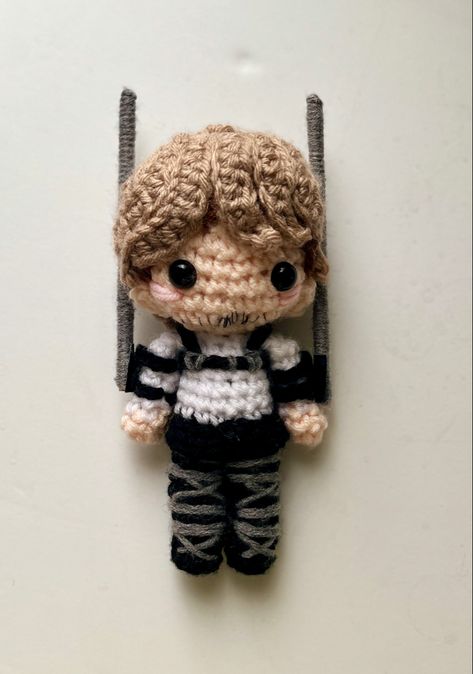 Bakugo Crochet Pattern, Attack On Titan Crochet, Crochet Gojo, Crochet Gojo Satoru, Crochet Attack On Titan, Crochet Bleach Anime, Crochet Animal Patterns, Clothing Hacks, Tapestry Crochet