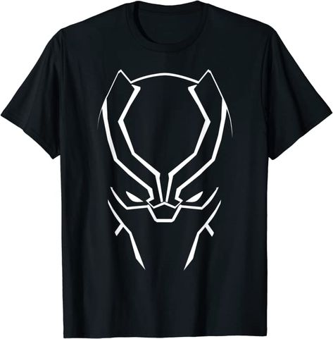 Amazon.com: Marvel Avengers Black Panther Big Face T-Shirt : Clothing, Shoes & Jewelry Hero Silhouette, Avengers Black Panther, Black Panther T Shirt, Marvel Clothes, Book Tshirts, Big Face, Novelty Clothing, T Shirt Image, Boys Clothes Style