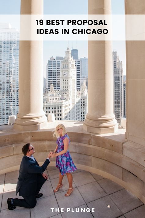 Thinking of proposing in the Windy City? Here's our list of the best places to pop the question in Chicago, with perfect settings for every type of person. Proposal Ideas Chicago, Proposal Destinations, Chicago Proposal Ideas, Best Proposal Ideas, Chicago Proposal, Best Places To Propose, Chicago Winter, Best Proposals, The Windy City