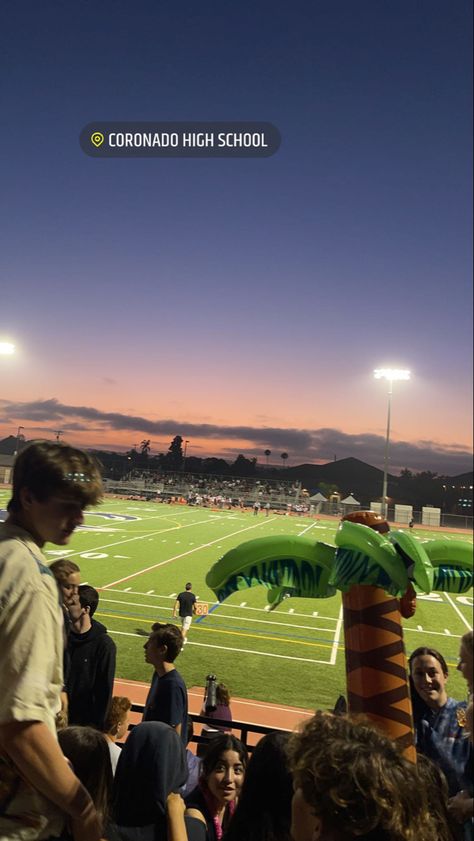 Stadium Aesthetic, High School Football, School Football, School Aesthetic, Football Game, Sunset Beach, Beach Aesthetic, Football Games, Dream Life