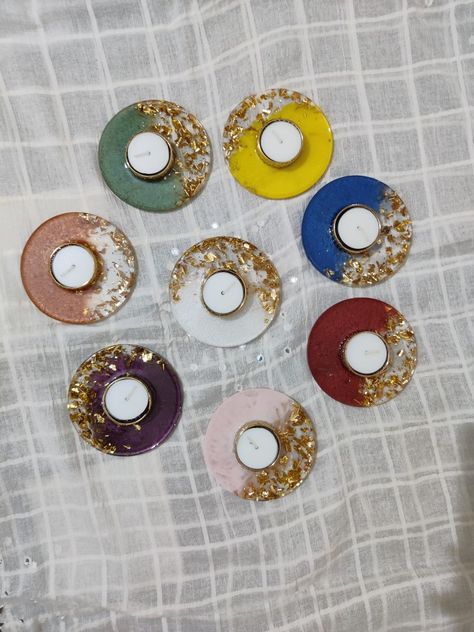 Resin Roli Chawal Platter, Resin Diya Thali, Resin Diya Diwali, Resin Diwali Diya, Resin Diwali Ideas, Diwali Ideas, Nikah Decor, Resin Candle, Pooja Thali