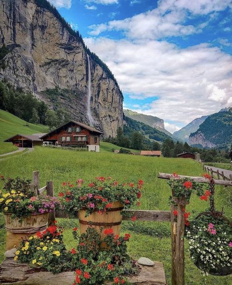 Swiss Alps Summer, Switzerland Wallpaper, Switzerland Travel Guide, Switzerland Photography, Fantasy Cottage, Beautiful Scenery Pictures, Cottage Core Aesthetic, Switzerland Travel, Famous Places