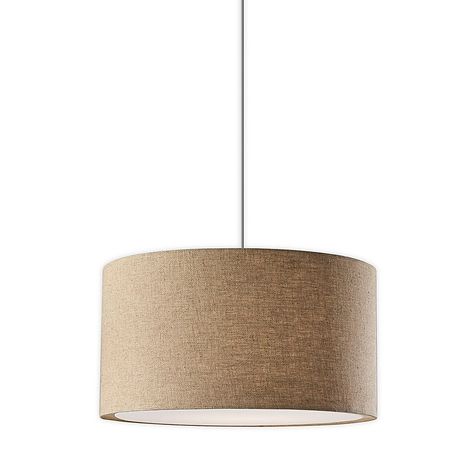 Adesso Harvest 1-Light Drum Pendant In Natural - Update any room with a fresh new look with the Harvest Drum Pendant by Adesso. With a textured fabric shade and white fabric diffuser, this modern drum shade plugs into any outlet with a 15-foot swag cord for easy hanging. Lighting House, Table Pendant Light, Drum Shade Chandelier, Drum Light, Drum Pendant Lighting, Dining Room Light Fixtures, Construction Crafts, Drum Pendant, Mirror Art