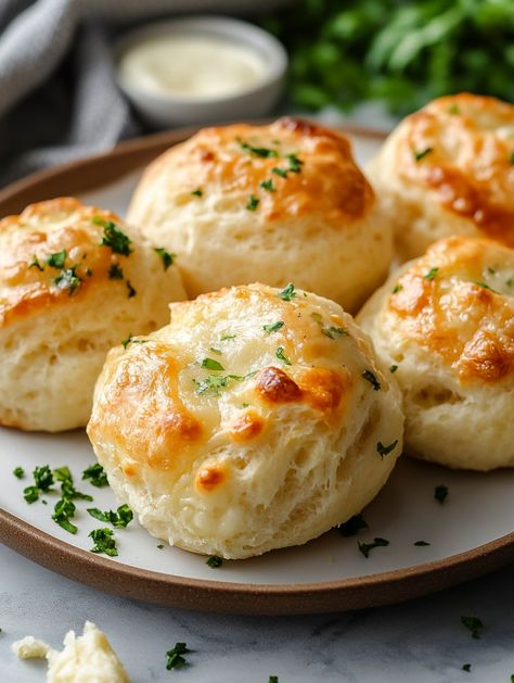 Pillsbury Biscuit Garlic Butter Cheese Bombs Biscuit Cheese Bread, Veggie Noodles Recipes, Creamy Corn Casserole, Cheesy Breakfast, Parmesan Mashed Potatoes, Pillsbury Biscuits, Hashbrown Breakfast Casserole, Pillsbury Recipes, Cheesy Mashed Potatoes