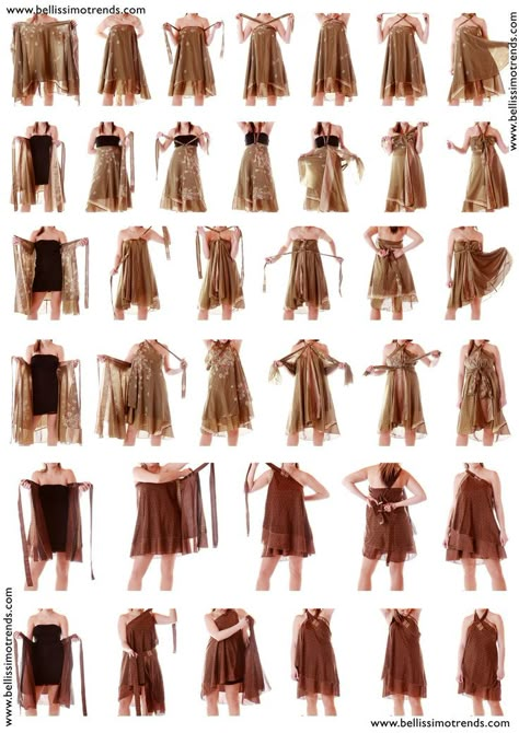 Sari Skirt How To Wear, Vestido Convertible, Pola Rok, Robe Diy, Convertible Clothing, Magic Skirt, Magic Wrap, Sari Skirt, Skirts Vintage