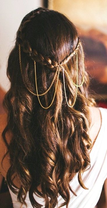 Chain Hairstyles, Braid Sizes, Princess Hair, Hair Chains, Epilator, Hair Envy, Hair Dos, Hair Piece, Gorgeous Hair