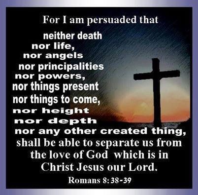 Nothing can separate us from the love of God Nothing Can Separate Us From God's Love, Jesus 2024, Christian Thoughts, Thank You Jesus, Jesus Loves Me, He Is Able, Jesus Loves, Good Thoughts, Gods Love