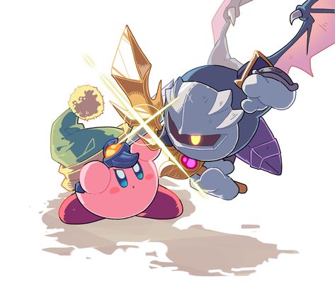 Kirby Meta Knight, Intj Characters, Kirby Nintendo, Kirby Games, Nintendo Fan Art, Kirby Character, Meta Knight, Kirby Art, Ghost Cat