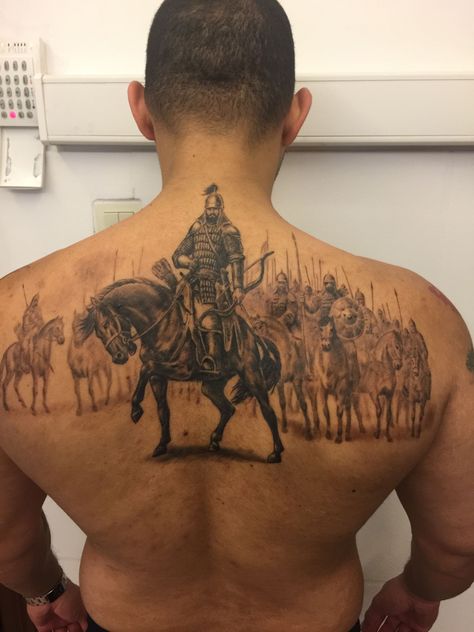 Warrior On Horse Tattoo, Sikhi Tattoo, Hun Tattoo, Native American Warrior Tattoos, Muslim Tattoos, White Wolf Tattoo, Film Tattoo, Croatian Tattoo, Hair Dryer Organizer