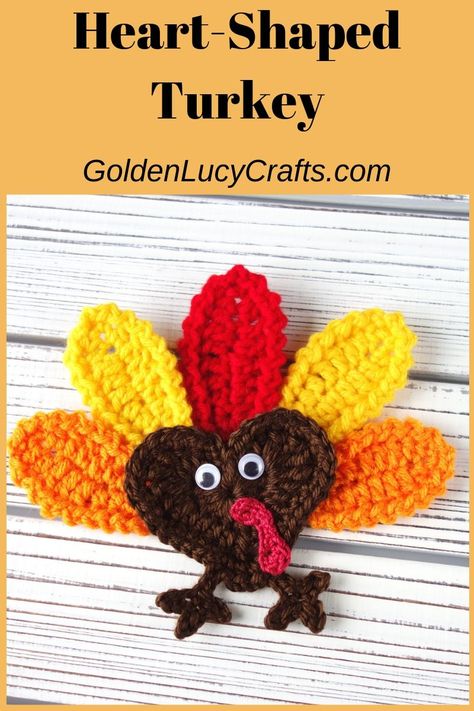 appliques Archives - Page 5 of 8 - GoldenLucyCrafts Amigurumi Thanksgiving, Koala Applique, Crochet Emoji, Turkey Crochet, Thanksgiving Crochet Patterns, Crochet Thanksgiving, Crochet Turkey, Eyes Crochet, Turkey Applique