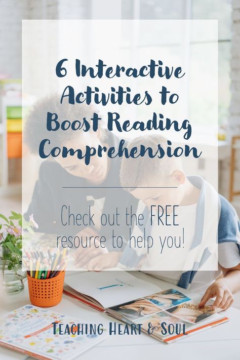 6 Interactive Activities to Boost Reading Comprehension (FREE 50-Page Resource) Increase Reading Comprehension, Reading For Meaning Activities, Activities For Reading Comprehension, How To Help With Reading Comprehension, Comprehension Games 3rd Grade, Improving Reading Skills, How To Improve Reading Comprehension, During Reading Activities, How To Teach Reading Comprehension