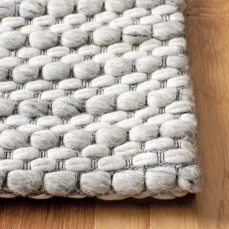 Sand & Stable Sullivan Flatweave Wool Area Rug in Light Grey / Ivory & Reviews | Wayfair.ca Modern Wool Rugs, Solid Color Rug, Flatweave Area Rug, Light Grey Rug, Light Grey Area Rug, Ivory Area Rug, Ivory Rug, Flat Weave Rug, Nebraska Furniture Mart