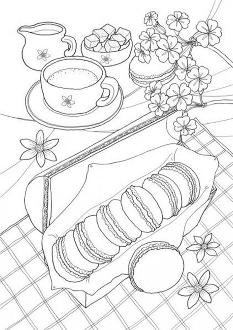 Fun food coloring pages for your little one. They're free and easy to print. The collection is varied for different skill levels. Pin it. #freeprintables #food #coloringpages #freecoloringpages Minimal Coloring Pages, Coquette Coloring Page, Colored Pages Completed, Cute Coloring Pages Easy, Free Printable Coloring Pages For Adults, Coloring Book Pages Printables, Food Coloring Sheets, Cute Coloring Pages Free Printable, Coloring Sheets Aesthetic