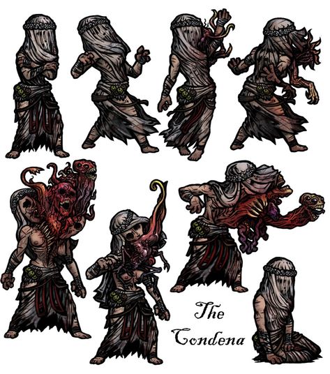 Darkest Dungeon Concept Art, Darkest Dungeon Hellion, Fantasy Horror Monster, Darkest Dungeon Art, Lovecraftian Horror, Arte Peculiar, Darkest Dungeon, Hp Lovecraft, Horror Monsters