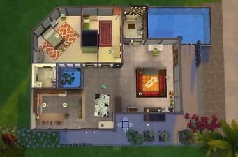 Sims Conversation Pit, Sims 4 Conversation Pit, Sims Design, Conversation Pit, Style House, The Sims, Sims 4, The Conversation, Old Things