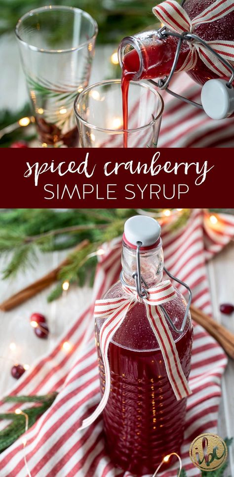 Spiced Cranberry Simple Syrup #cranberry #simplesyrup #syrup #mullingspices #christmas #holiday #cockatil #recipe Cranberry Syrup Recipe, Cranberries Recipes, Cranberry Syrup, Cranberry Simple Syrup, Orange Simple Syrup, Seasoning Blends, Kitchen Basics, Mulling Spices, Simple Syrup Recipes