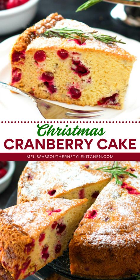 Turn your holiday baking into something special with this Christmas Cranberry Cake! It’s made with fresh cranberries, giving it a perfect balance of sweet and tart flavors. Moist and delicious, it’s one of the best Christmas dessert ideas and sweet treats to make at home! Fresh Cranberry Cake Recipes, Fresh Cranberry Recipes Baking, Cranberry Cake Recipes, Christmas Cranberry Cake, Treats To Make At Home, Unique Christmas Desserts, Sweet Treats To Make, Cranberry Recipes Dessert, Cranberry Cake Recipe