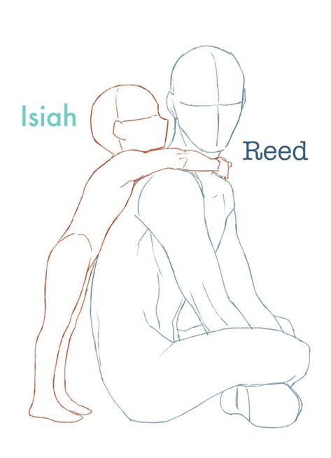 Father and son (Reed and Isiah Avalon) Perfect Drawing, Body Base Drawing, Body Pose Drawing, Beauty Art Drawings, Drawing Templates, Drawing For Beginners, Poses References, Figure Drawing Reference, Body Drawing