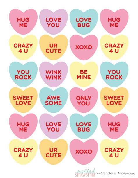 candy-heart-printable Retro Valentines Decor, Candy Hearts Printable, Candy Heart Crafts, Candy Heart Sayings, Heart Candy Drawing, Candy Heart Decorations, Candy Heart Painting, Candy Hearts Sayings, Candy Hearts Aesthetic