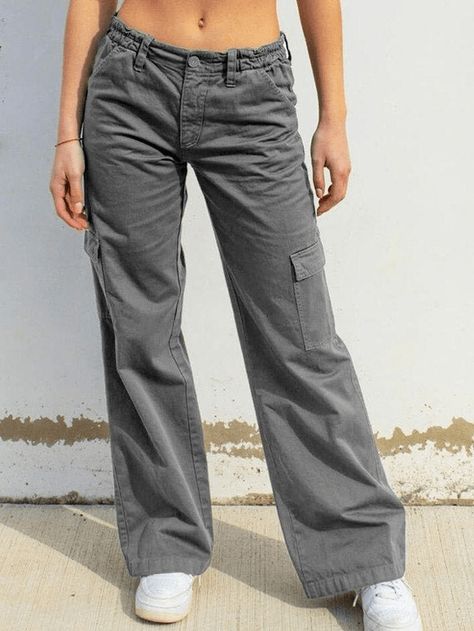 ⚡️Buy Low Waist Y2K Straight Leg Pants White S under $41.00 in Straight Leg Pants Online. Style: Casual/Street/Y2K/Punk/Hip Pop/Vintage. Fabric Content: Cotton Blend. Fit Type: Regular fit. Design: Sitting to a low rise silhouette, shaped to a baggy straight-leg fit, features pockets patched and zip fly with button closure design.. ✓Free Shipping on all orders over US$69. Street Y2k, Y2k Punk, Bodycon Floral Dress, Gen Z, Cargo Pant, Crop Top Blouse, Low Waist, Vintage Fabric, Edgy Fashion